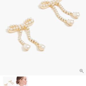 J. Crew Factory Gold and Pearl Earrings
